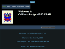 Tablet Screenshot of caliburnlodge.org